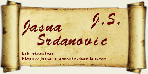 Jasna Srdanović vizit kartica